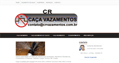 Desktop Screenshot of crvazamentos.com.br